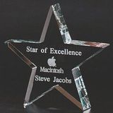 Custom Optical Cut Crystal Star Award, 4