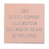 Custom Copper Coated Aluminum Engraving Sheet Stock (12