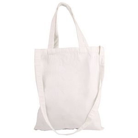 Custom Natural Cotton Canvas Tote Bag, 16" L x 14" W