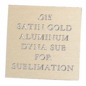 Custom Satin Gold Aluminum Engraving Sheet Stock (12"X24"X0.015")