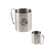 Custom Stainless Steel Camping Mug With Carabiner, 2.75" Diameter x 3.1" H, Price/piece