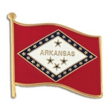 Blank Arkansas State Flag Pin