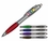 Custom Silhouette Satin Grip Pen w/ Silver Barrel (Full Color Digital), Price/piece