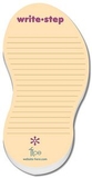 Custom Die Cut Stik-On Adhesive Note Pad W/ 50 Sheets (Shoe Print), 5.25