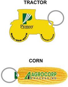 Custom Corn Keychain, 3.3" L x 1.3" W