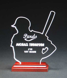 Custom 386-AP0BSBLLRBZ  - Baseballs' Best Award-Clear Acrylic