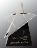 Custom Crystal Outline Star Award, 7.5