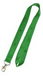 Custom Dark Green Nylon Lanyards 1" (20Mm)