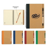 Custom Eco-Inspired Spiral Notebook & Pen, 5 1/4