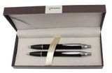 Custom Lewis Ballpoint and Pencil Gift Set - Black, 5.50