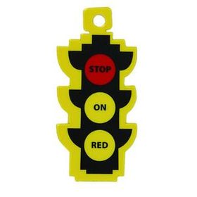 Custom Stoplight Shaped Key Card, 6" L x 4.25" W x 30mil Thick