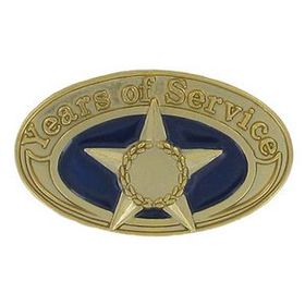 Custom Service Award Pins (Gold Star), 1" L
