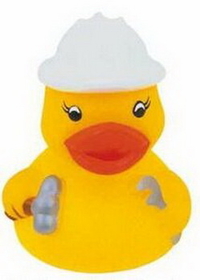 Custom Mini Rubber Construction Worker Duck