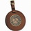 Custom Medallion Luggage Tag w/ Cast Brass Insert, 3 1/2" Diameter, Price/piece