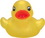 Custom Transparent Yellow Mini Rubber Duck, 2 1/2" L x 2 1/2" W x 2" H, Price/piece