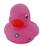 Custom Rubber Pretty-n-Pink Duck, 3 3/4" L x 3" W x 2 7/8" H, Price/piece