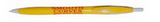 Custom Kontour Retractable Ballpoint Pen (Yellow/ White)