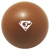 Custom Brown Squeezies Stress Reliever Ball