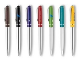 Custom Metal Collection Twist Action Aluminum Ballpoint Pen w/ Chrome Barrel