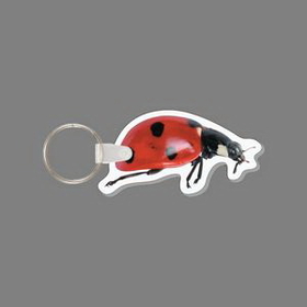 Key Ring & Full Color Punch Tag - Ladybug