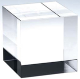 Custom 114-C695  - Straight Cube Award-Optic Crystal