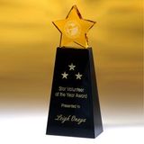 Custom Awards-optical crystal award/trophy 6 inch high, 3 1/2