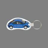 Key Ring & Full Color Punch Tag - Volkswagen Beetle