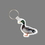 Custom Key Ring & Full Color Punch Tag W/ Tab - Mallard Duck, Price/piece