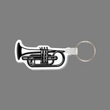 Key Ring & Punch Tag - Trumpet Horn