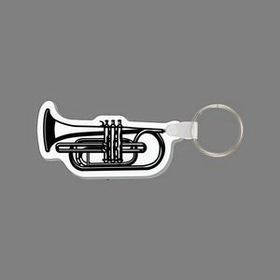 Key Ring & Punch Tag - Trumpet Horn