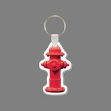 Key Ring & Full Color Punch Tag - Fire Hydrant