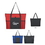 Custom Non-Woven Voyager Zippered Tote Bag, 19" W x 14" H x 3" D, Price/piece