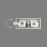 Key Ring & Full Color Punch Tag - 1 Dollar Bill (Face Up)