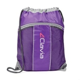 Custom The Leader Drawstring Bag - Purple, 14.0