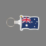 Key Ring & Full Color Punch Tag W/ Tab - Flag of Australia