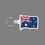 Key Ring & Full Color Punch Tag W/ Tab - Flag of Australia, Price/piece