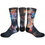 Custom Athletic Crew Sock (Black Heel and Toe) with DTG Printing, Price/piece
