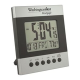 Custom Clock - Atomic LCD Wall or Desk Alarm Clock, 4.625
