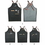 Custom Denim Apron with Cross-back Leather Straps, Price/piece