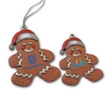 Custom 3D Gallery Print Gingerbread Man Ornaments (Mini Size Laser Imprinted), 1.875
