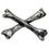 Custom Cross Bones Lapel Pin, 1" L X 5/8" W, Price/piece