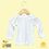 Custom White Infant Long Sleeve Cotton T-Shirt w/Lap Neck, Price/piece