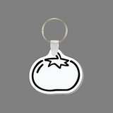 Key Ring & Punch Tag - Tomato Outline