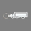 Key Ring & Punch Tag W/ Tab - Semi-Truck (Detail Outline), Price/piece