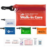Custom On the Go First Aid Kit #2 w/ Ointment, Ibuprofen & Vinyl Pouch