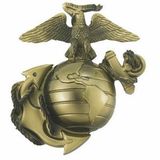 Blank Antique Brass Resin Marines Plaque Mount (5 1/8