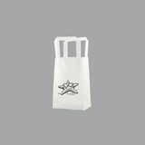 Custom Clear Film Frosted Tri-Fold Handle Shopping Bag (5