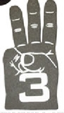 Custom Three Finger Foam Hand Mitt