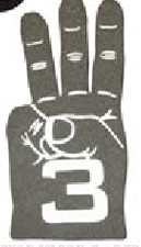 Custom Three Finger Foam Hand Mitt