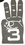 Custom Three Finger Foam Hand Mitt, Price/piece